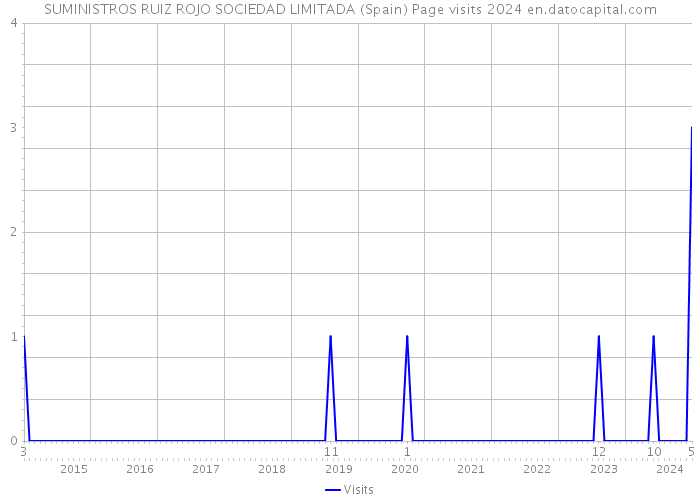 SUMINISTROS RUIZ ROJO SOCIEDAD LIMITADA (Spain) Page visits 2024 