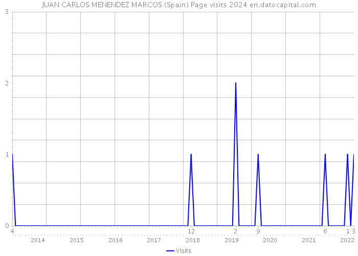 JUAN CARLOS MENENDEZ MARCOS (Spain) Page visits 2024 