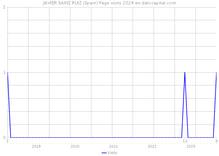 JAVIER SAINZ RUIZ (Spain) Page visits 2024 