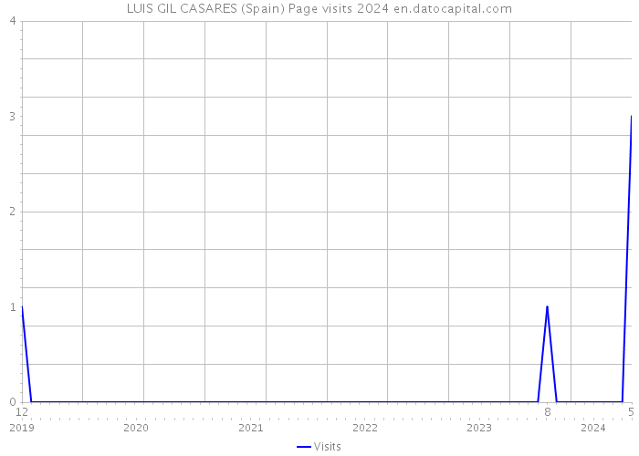 LUIS GIL CASARES (Spain) Page visits 2024 
