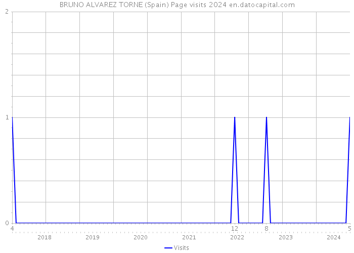 BRUNO ALVAREZ TORNE (Spain) Page visits 2024 