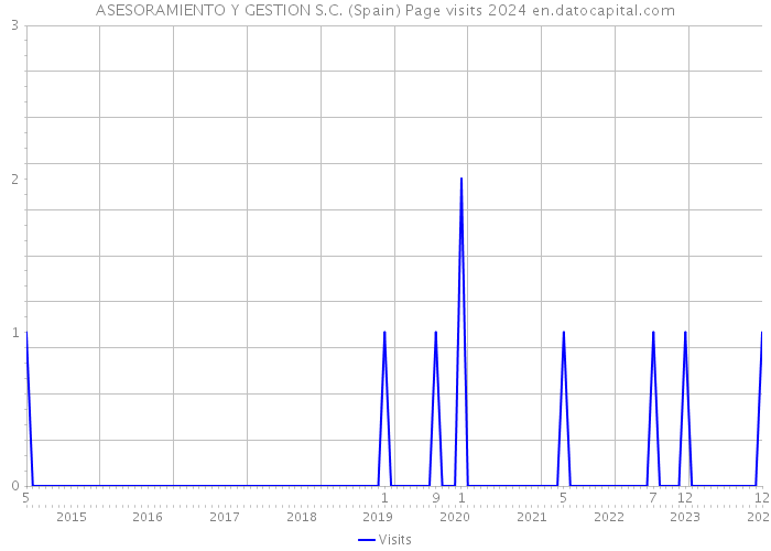 ASESORAMIENTO Y GESTION S.C. (Spain) Page visits 2024 