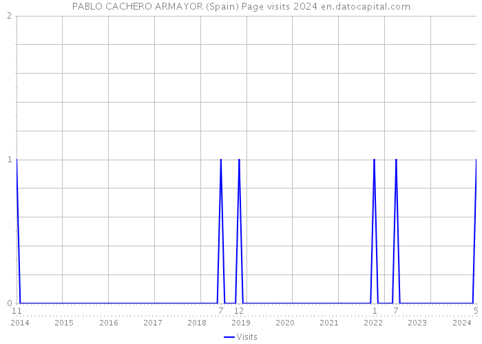 PABLO CACHERO ARMAYOR (Spain) Page visits 2024 