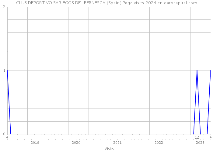 CLUB DEPORTIVO SARIEGOS DEL BERNESGA (Spain) Page visits 2024 