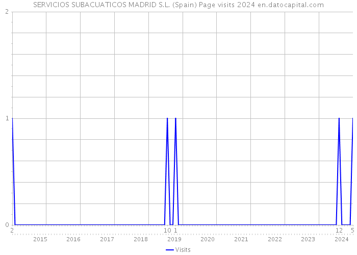 SERVICIOS SUBACUATICOS MADRID S.L. (Spain) Page visits 2024 