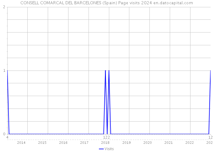 CONSELL COMARCAL DEL BARCELONES (Spain) Page visits 2024 