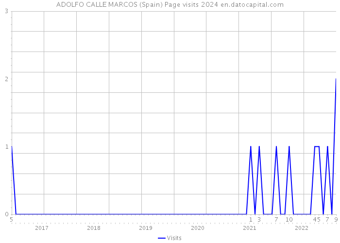 ADOLFO CALLE MARCOS (Spain) Page visits 2024 