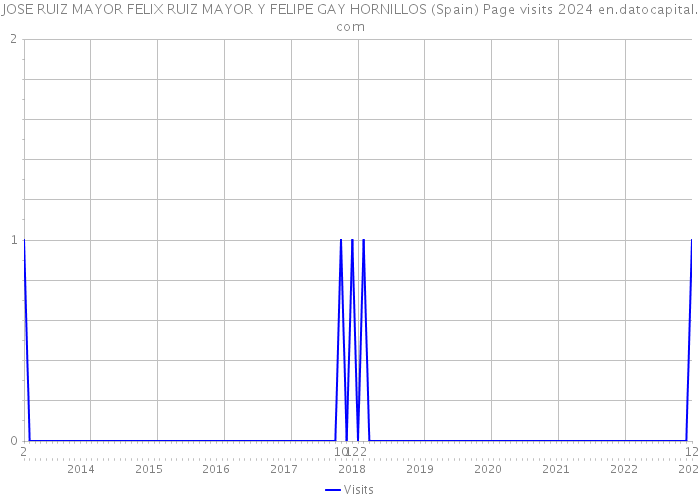 JOSE RUIZ MAYOR FELIX RUIZ MAYOR Y FELIPE GAY HORNILLOS (Spain) Page visits 2024 
