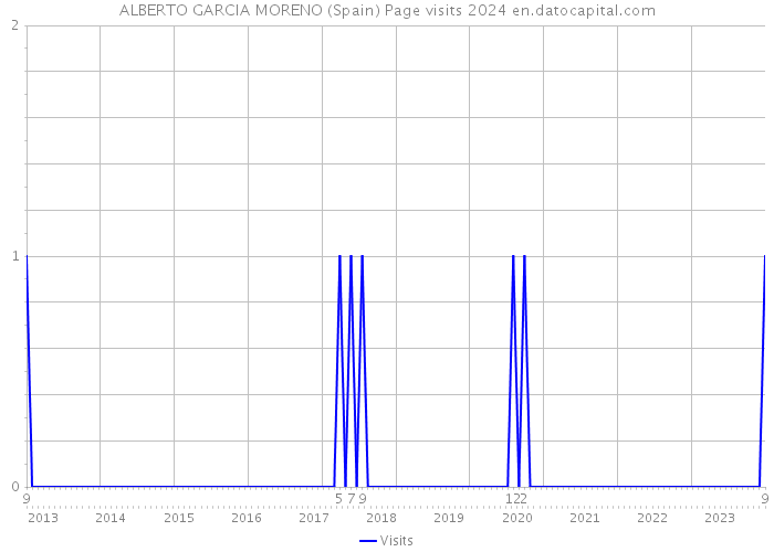 ALBERTO GARCIA MORENO (Spain) Page visits 2024 