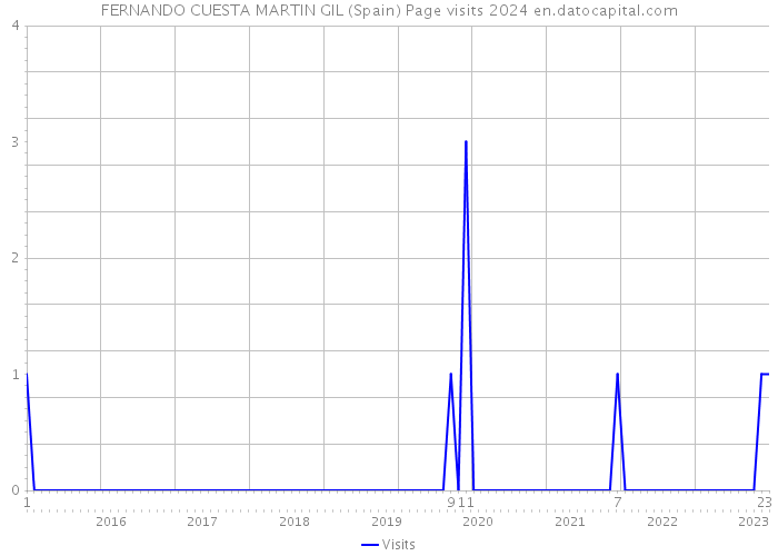 FERNANDO CUESTA MARTIN GIL (Spain) Page visits 2024 