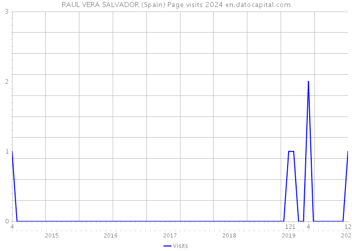 RAUL VERA SALVADOR (Spain) Page visits 2024 