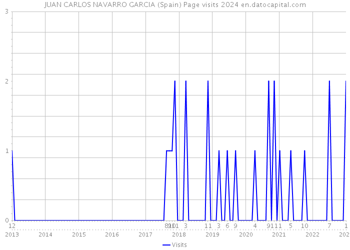 JUAN CARLOS NAVARRO GARCIA (Spain) Page visits 2024 