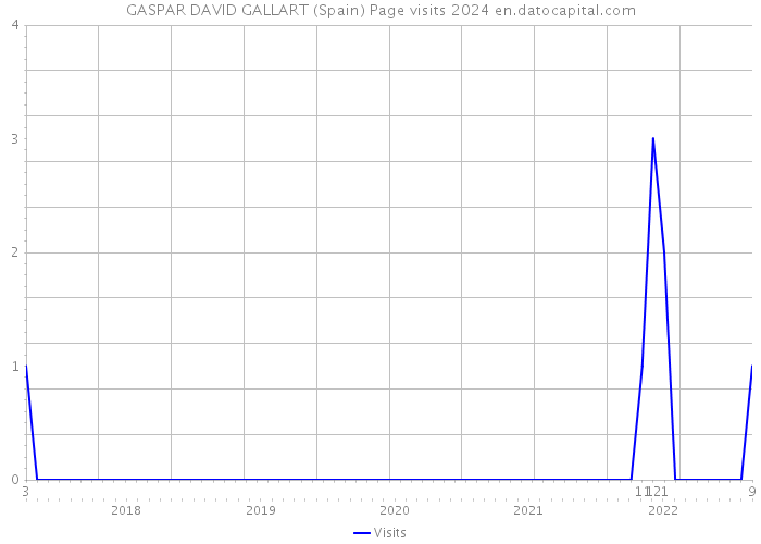 GASPAR DAVID GALLART (Spain) Page visits 2024 