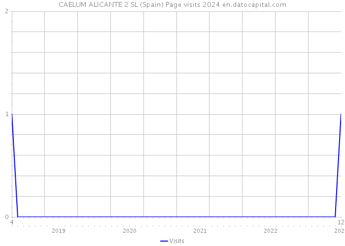 CAELUM ALICANTE 2 SL (Spain) Page visits 2024 