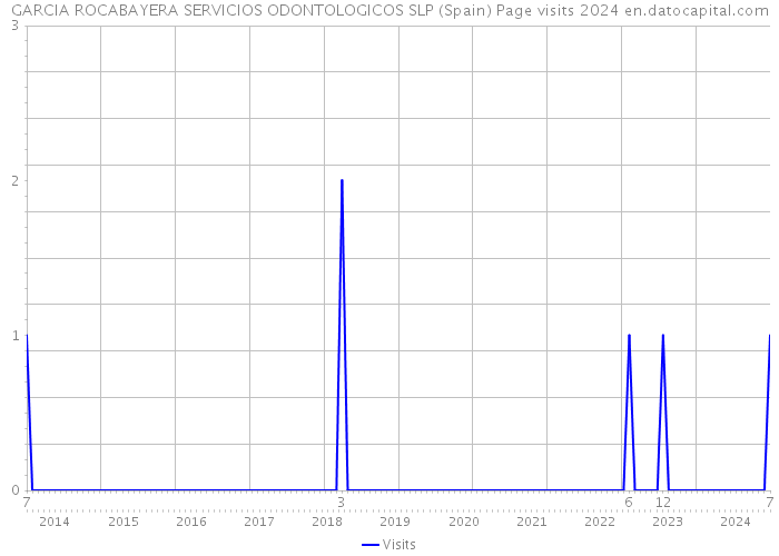 GARCIA ROCABAYERA SERVICIOS ODONTOLOGICOS SLP (Spain) Page visits 2024 