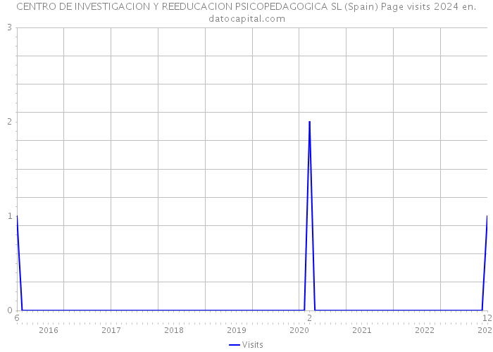 CENTRO DE INVESTIGACION Y REEDUCACION PSICOPEDAGOGICA SL (Spain) Page visits 2024 