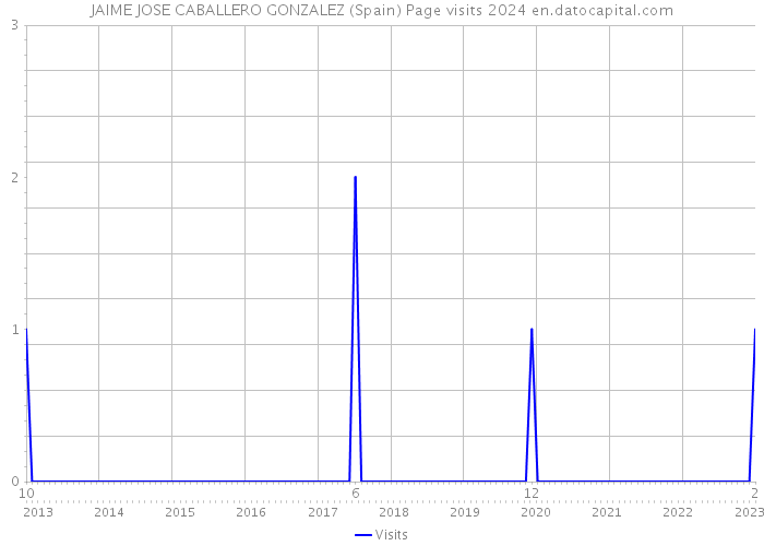 JAIME JOSE CABALLERO GONZALEZ (Spain) Page visits 2024 