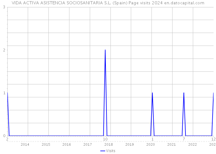 VIDA ACTIVA ASISTENCIA SOCIOSANITARIA S.L. (Spain) Page visits 2024 