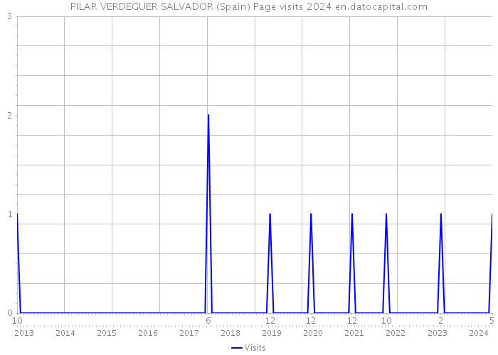 PILAR VERDEGUER SALVADOR (Spain) Page visits 2024 