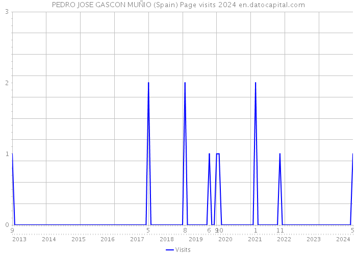 PEDRO JOSE GASCON MUÑIO (Spain) Page visits 2024 