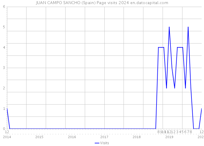 JUAN CAMPO SANCHO (Spain) Page visits 2024 