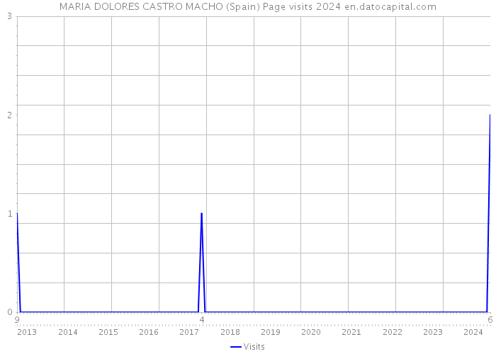MARIA DOLORES CASTRO MACHO (Spain) Page visits 2024 