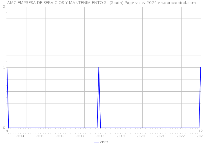 AMG EMPRESA DE SERVICIOS Y MANTENIMIENTO SL (Spain) Page visits 2024 
