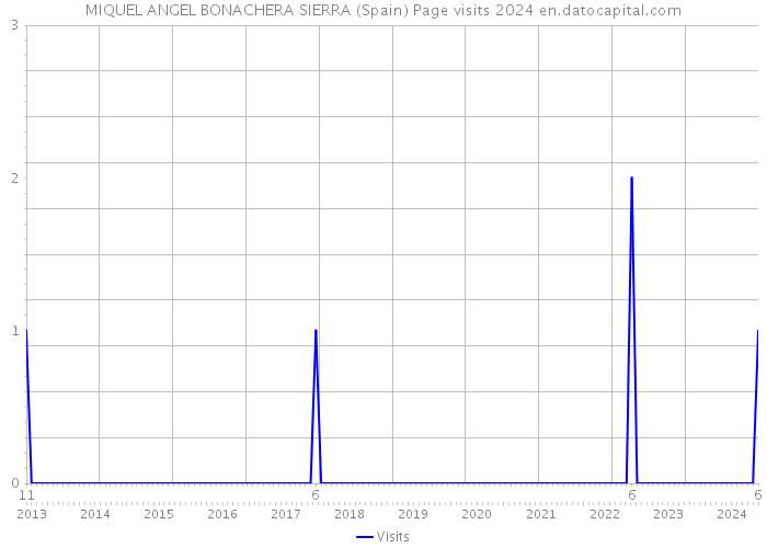 MIQUEL ANGEL BONACHERA SIERRA (Spain) Page visits 2024 