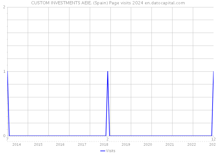 CUSTOM INVESTMENTS AEIE. (Spain) Page visits 2024 