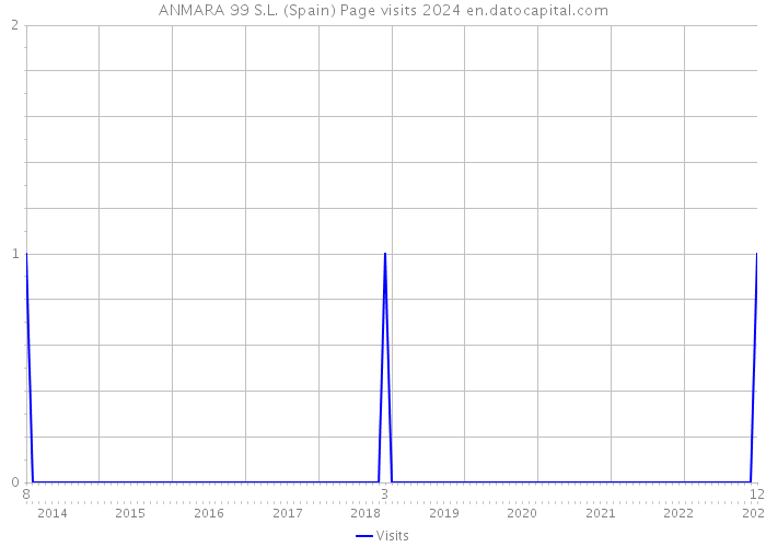 ANMARA 99 S.L. (Spain) Page visits 2024 