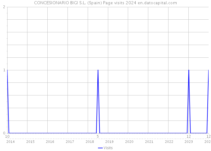 CONCESIONARIO BIGI S.L. (Spain) Page visits 2024 