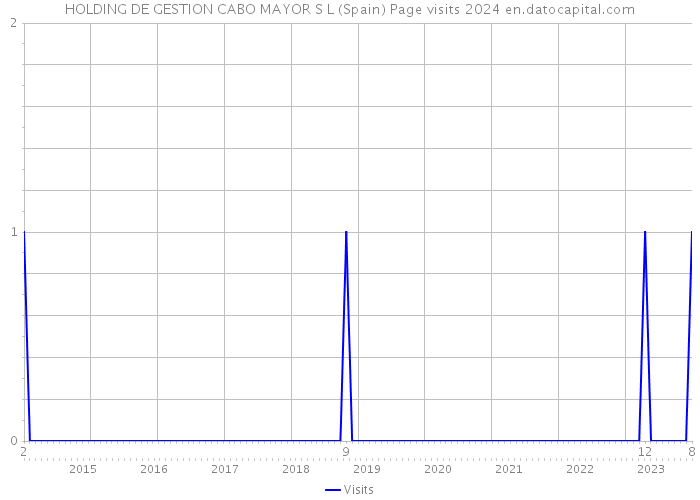 HOLDING DE GESTION CABO MAYOR S L (Spain) Page visits 2024 