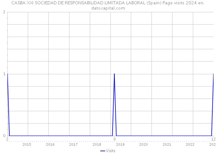 CASBA XXI SOCIEDAD DE RESPONSABILIDAD LIMITADA LABORAL (Spain) Page visits 2024 