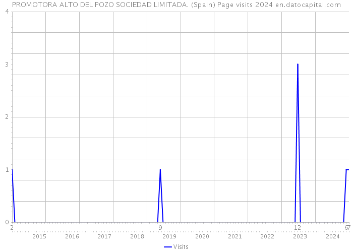 PROMOTORA ALTO DEL POZO SOCIEDAD LIMITADA. (Spain) Page visits 2024 