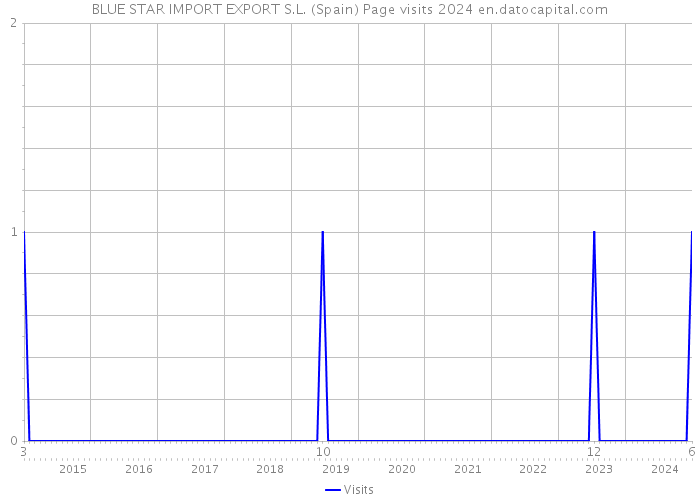 BLUE STAR IMPORT EXPORT S.L. (Spain) Page visits 2024 