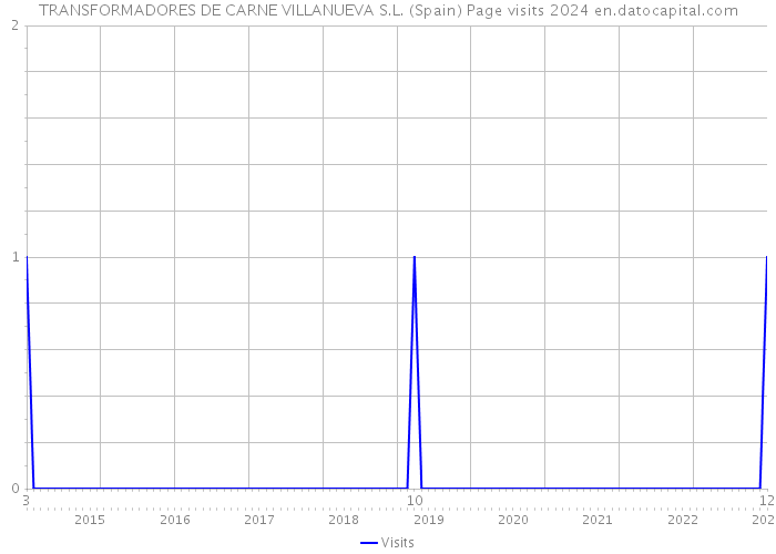 TRANSFORMADORES DE CARNE VILLANUEVA S.L. (Spain) Page visits 2024 