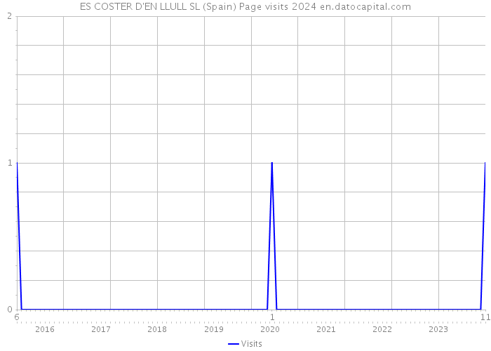 ES COSTER D'EN LLULL SL (Spain) Page visits 2024 