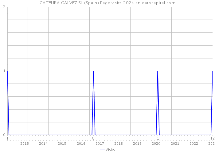 CATEURA GALVEZ SL (Spain) Page visits 2024 