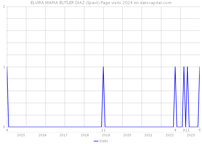 ELVIRA MARIA BUTLER DIAZ (Spain) Page visits 2024 