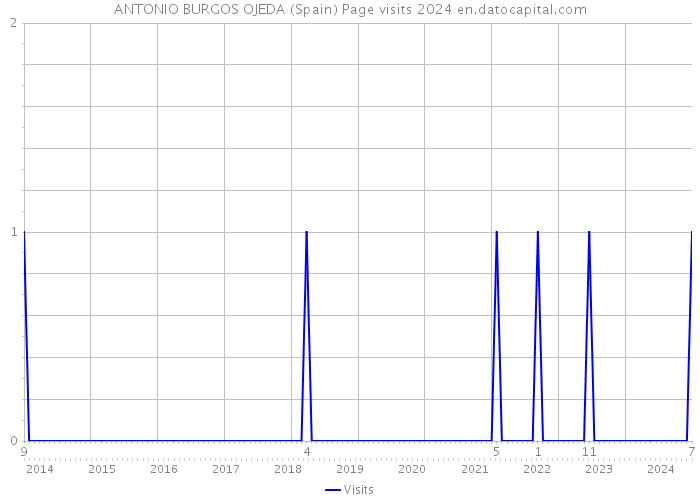ANTONIO BURGOS OJEDA (Spain) Page visits 2024 