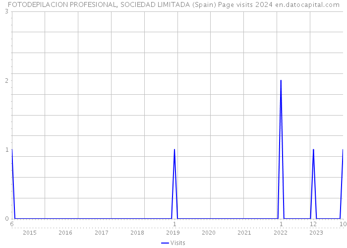 FOTODEPILACION PROFESIONAL, SOCIEDAD LIMITADA (Spain) Page visits 2024 