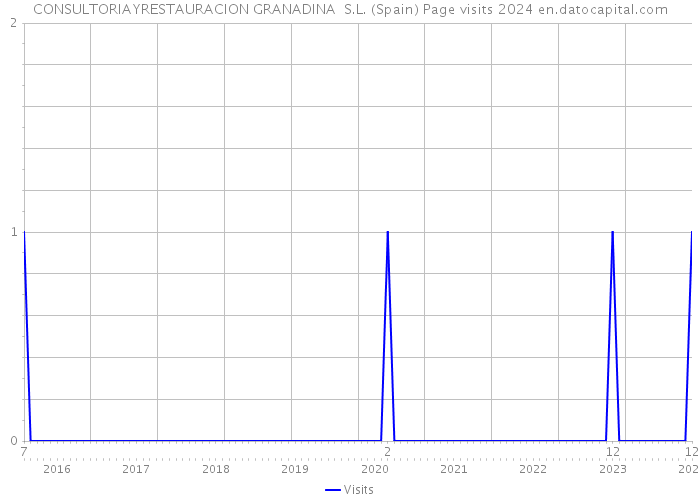 CONSULTORIAYRESTAURACION GRANADINA S.L. (Spain) Page visits 2024 
