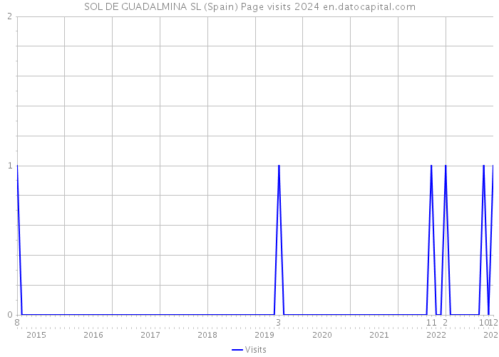 SOL DE GUADALMINA SL (Spain) Page visits 2024 