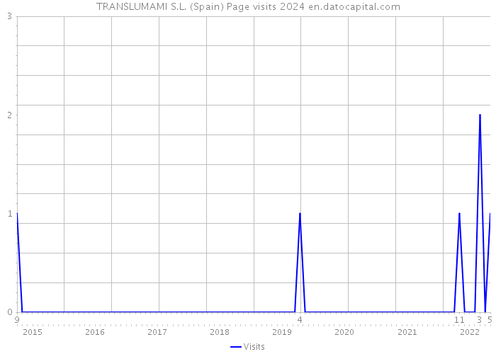TRANSLUMAMI S.L. (Spain) Page visits 2024 