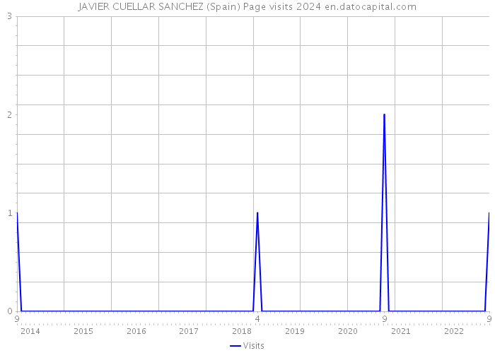 JAVIER CUELLAR SANCHEZ (Spain) Page visits 2024 