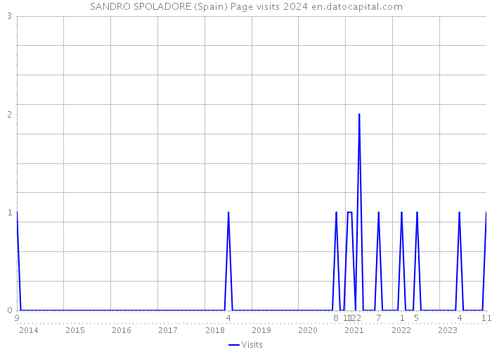 SANDRO SPOLADORE (Spain) Page visits 2024 