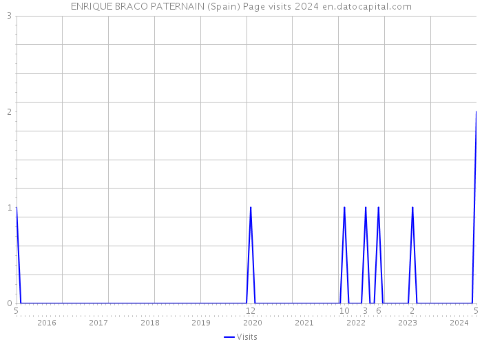 ENRIQUE BRACO PATERNAIN (Spain) Page visits 2024 