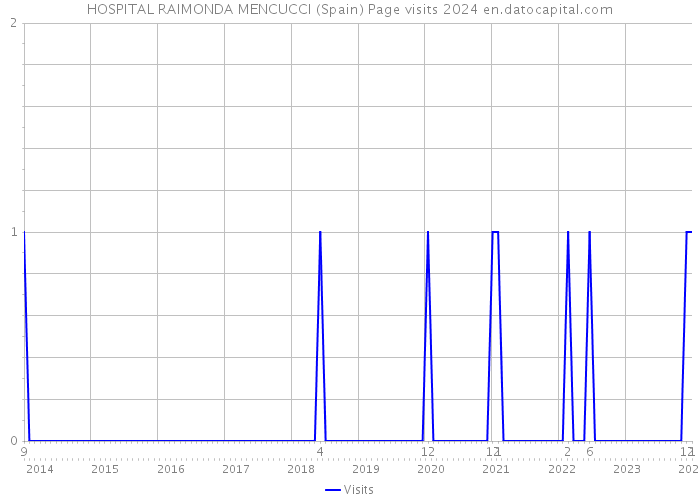 HOSPITAL RAIMONDA MENCUCCI (Spain) Page visits 2024 