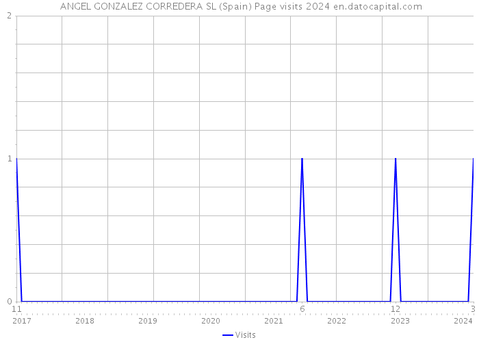  ANGEL GONZALEZ CORREDERA SL (Spain) Page visits 2024 