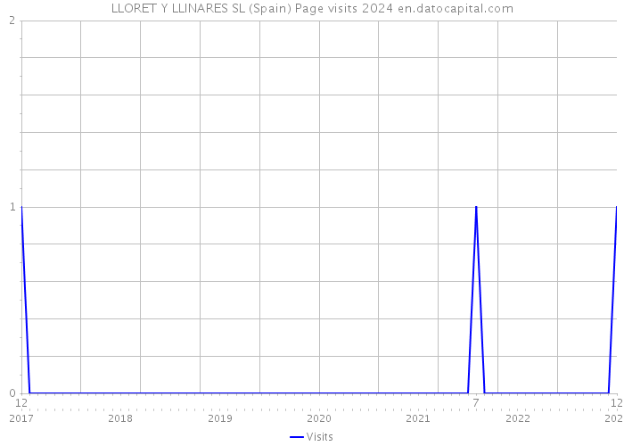 LLORET Y LLINARES SL (Spain) Page visits 2024 